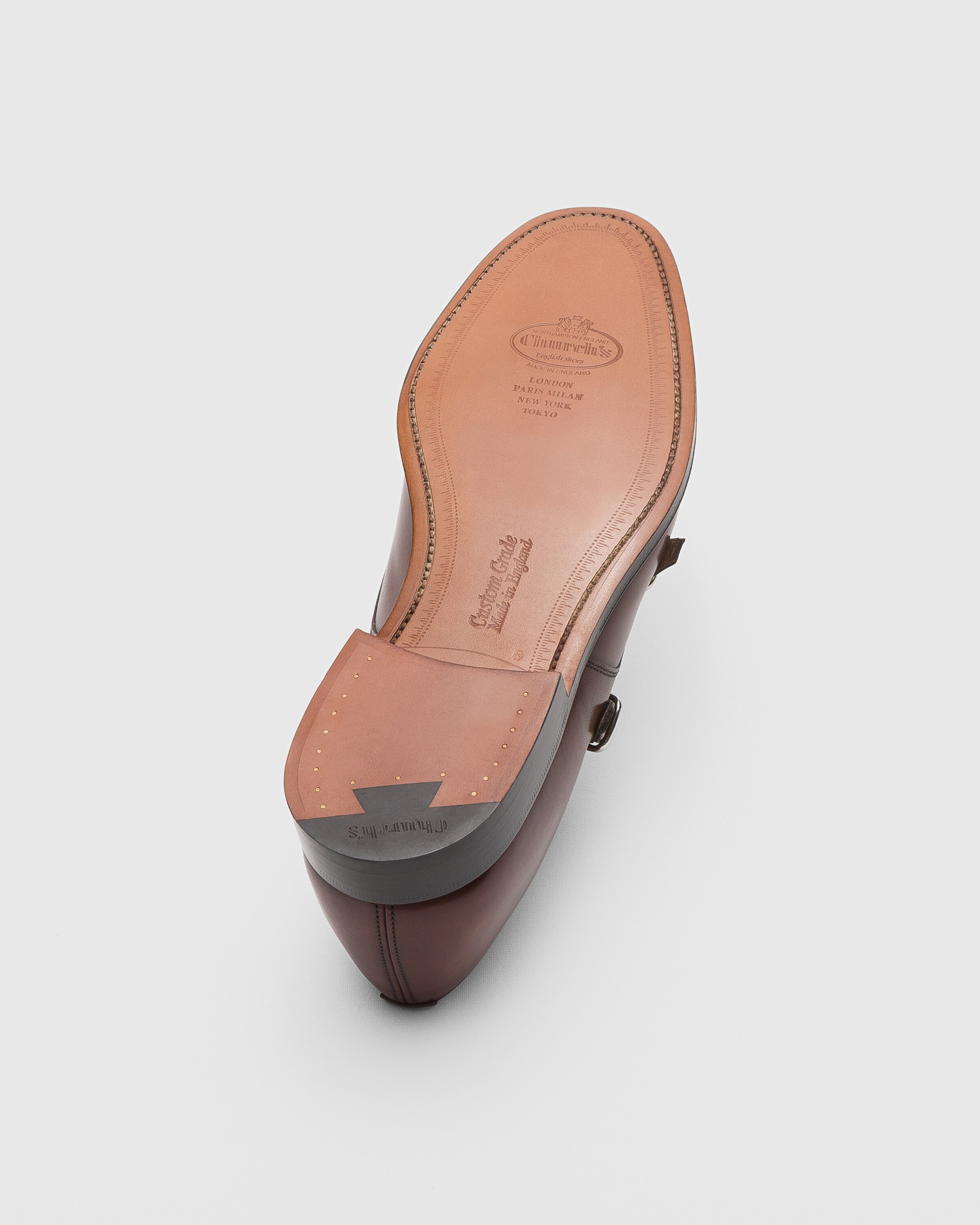 Bleached Calfskin Monk Strap - 6