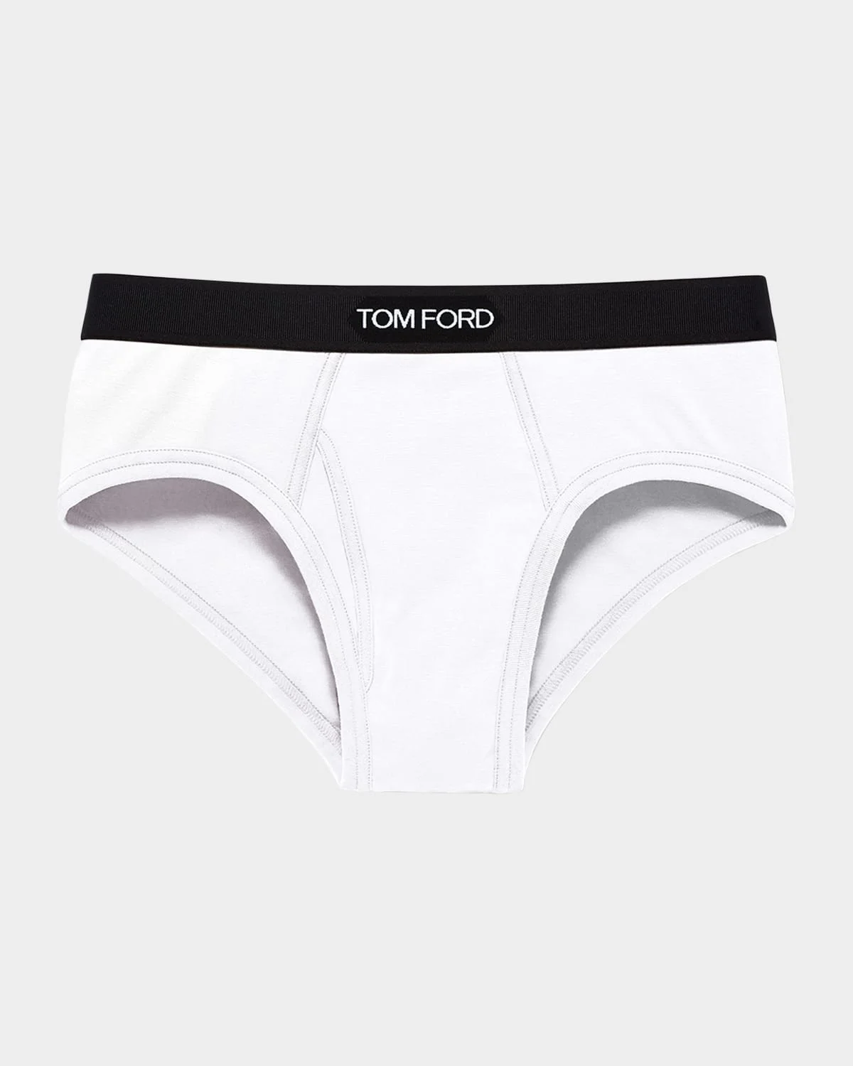 Men's Jacquard Logo Cotton Briefs - 1