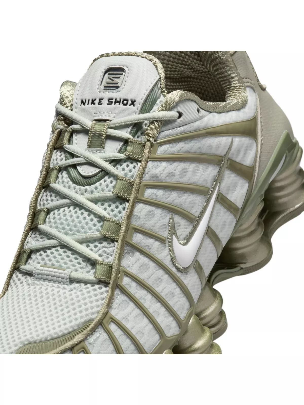 Shox TL "Light Silver/White/Light Army" Women's Shoe - 10
