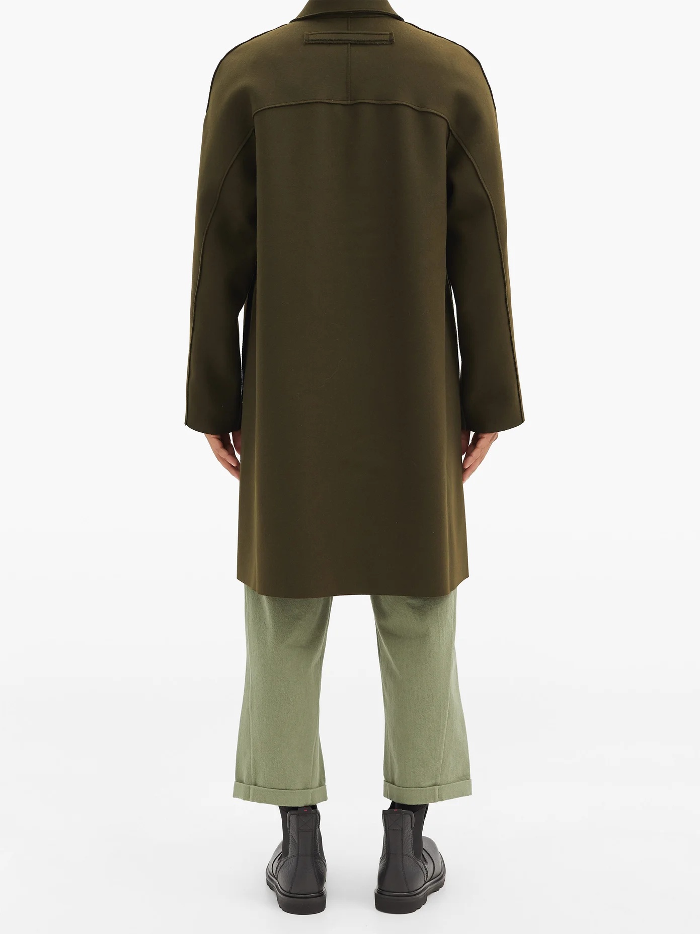 Toogood The Driver single-breasted wool-blend coat | REVERSIBLE