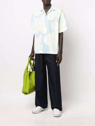 MSGM short sleeved striped shirt outlook