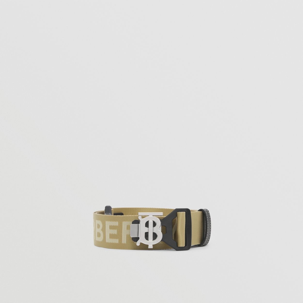 Monogram Motif and Logo Webbed Jacquard Belt - 4