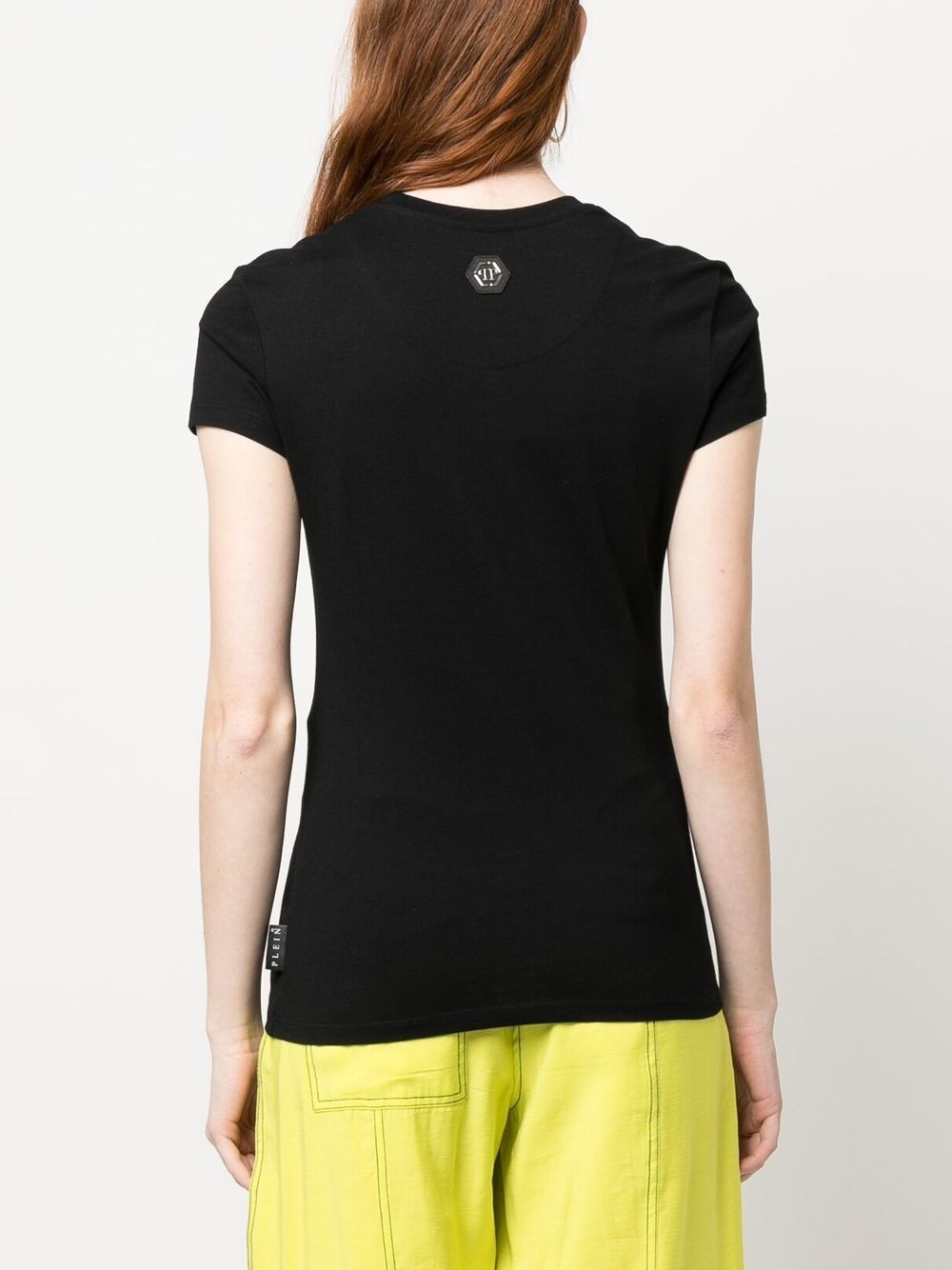 logo-embellishment stretch-modal T-shirt - 4