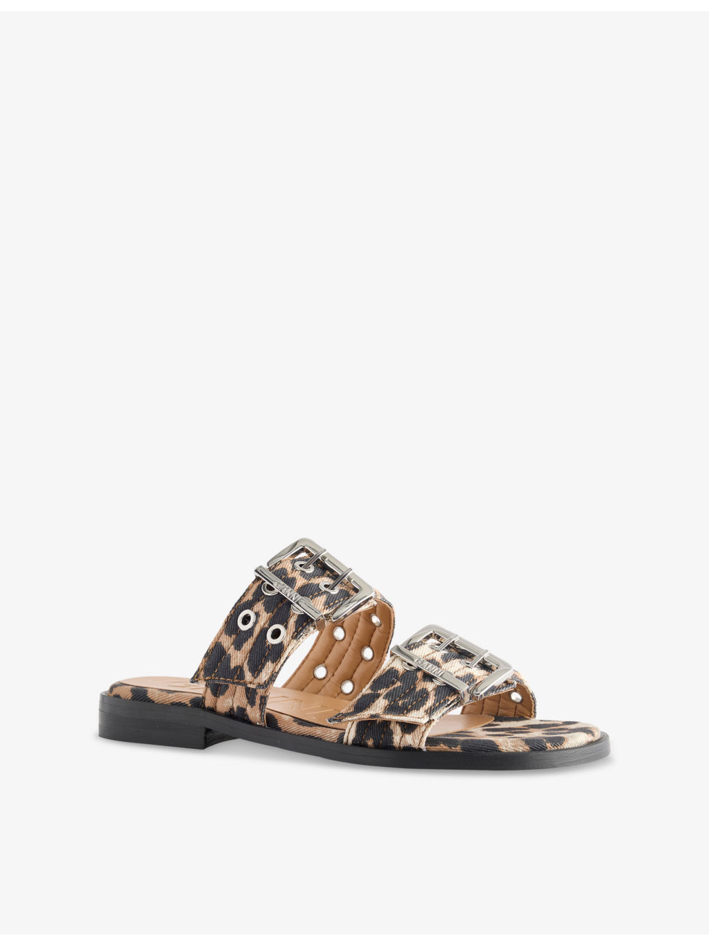 Leopard Feminine Denim Sandals - 3