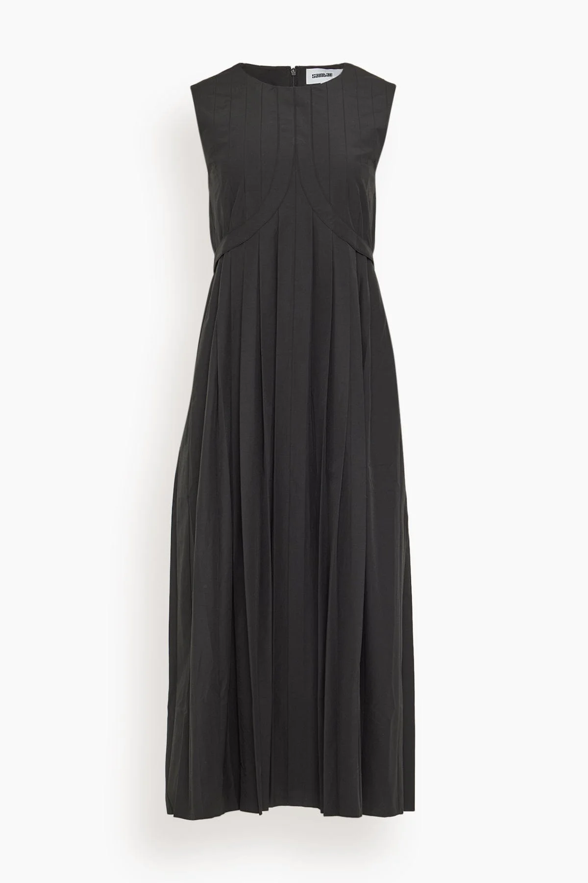 Judson Pleated Maxi Dress in Black - 1