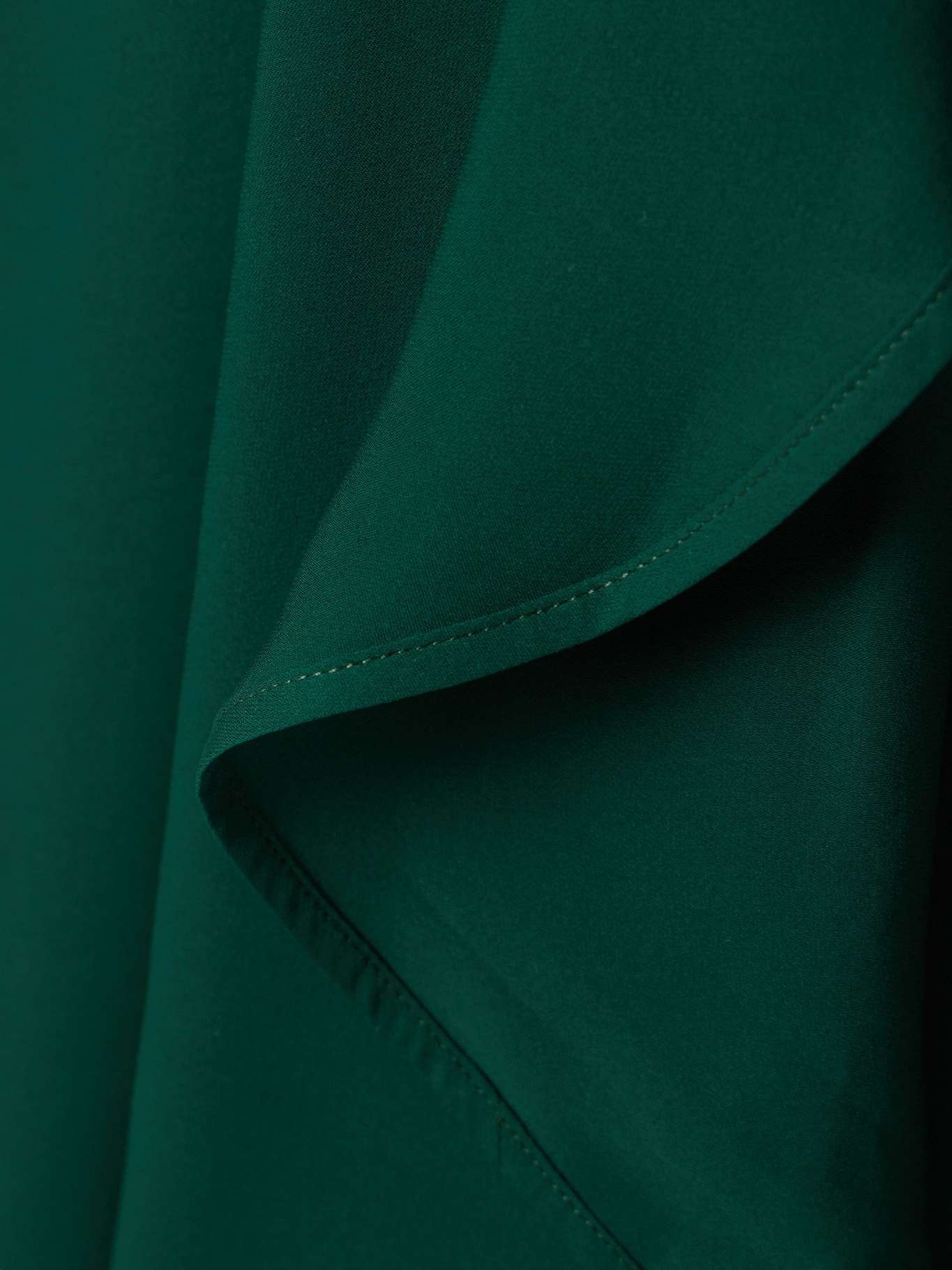 Sea Poem cutout draped silk crepe de chine maxi dress Green - 4