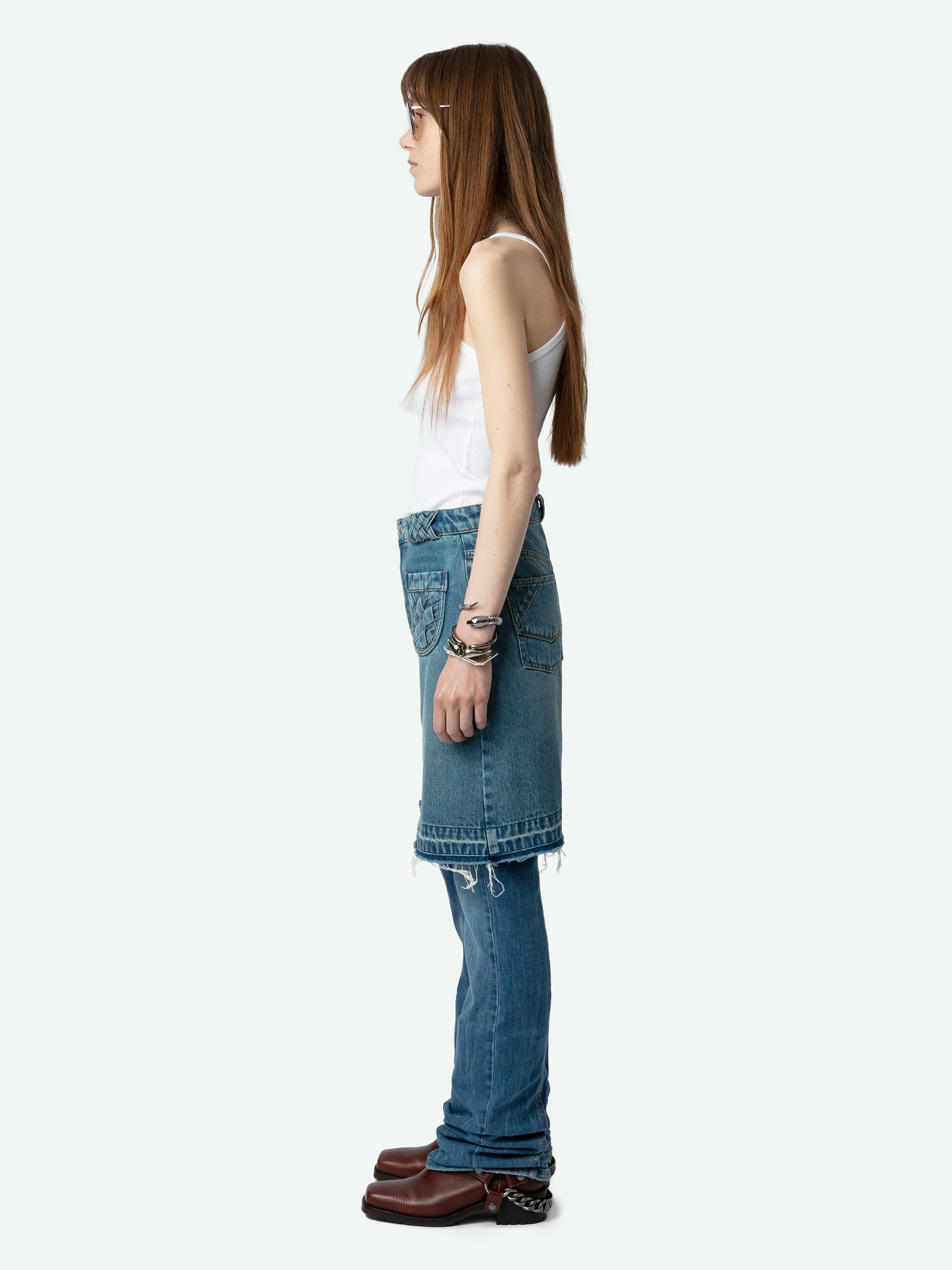 Jingle Denim Skirt - 6