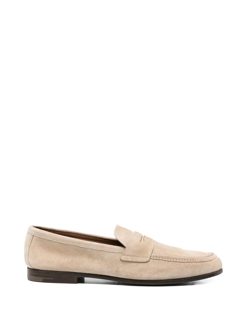 suede panelled loafers - 1