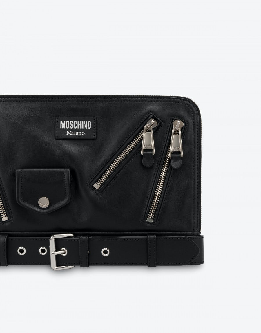 BIKER CALFSKIN CLUTCH - 4