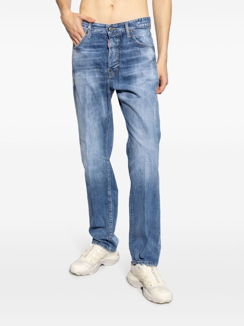 logo-patch cotton jeans 3