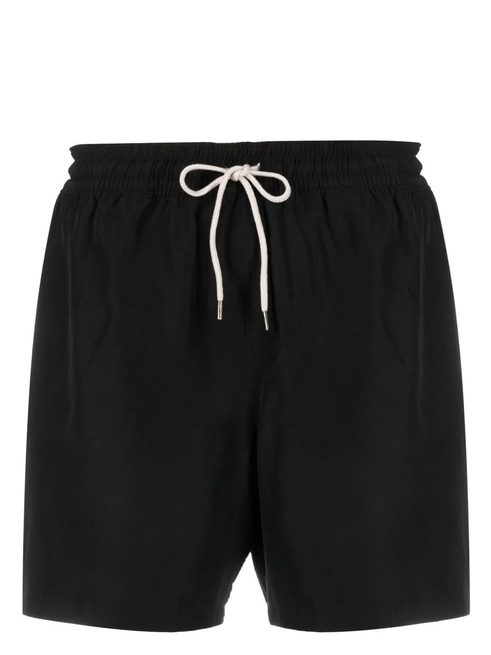 drawstring waist logo-patch shorts - 1