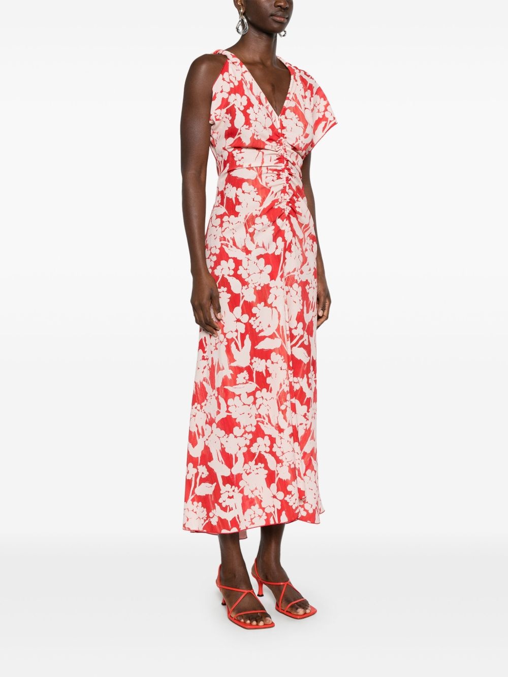 floral-print maxi dress - 3