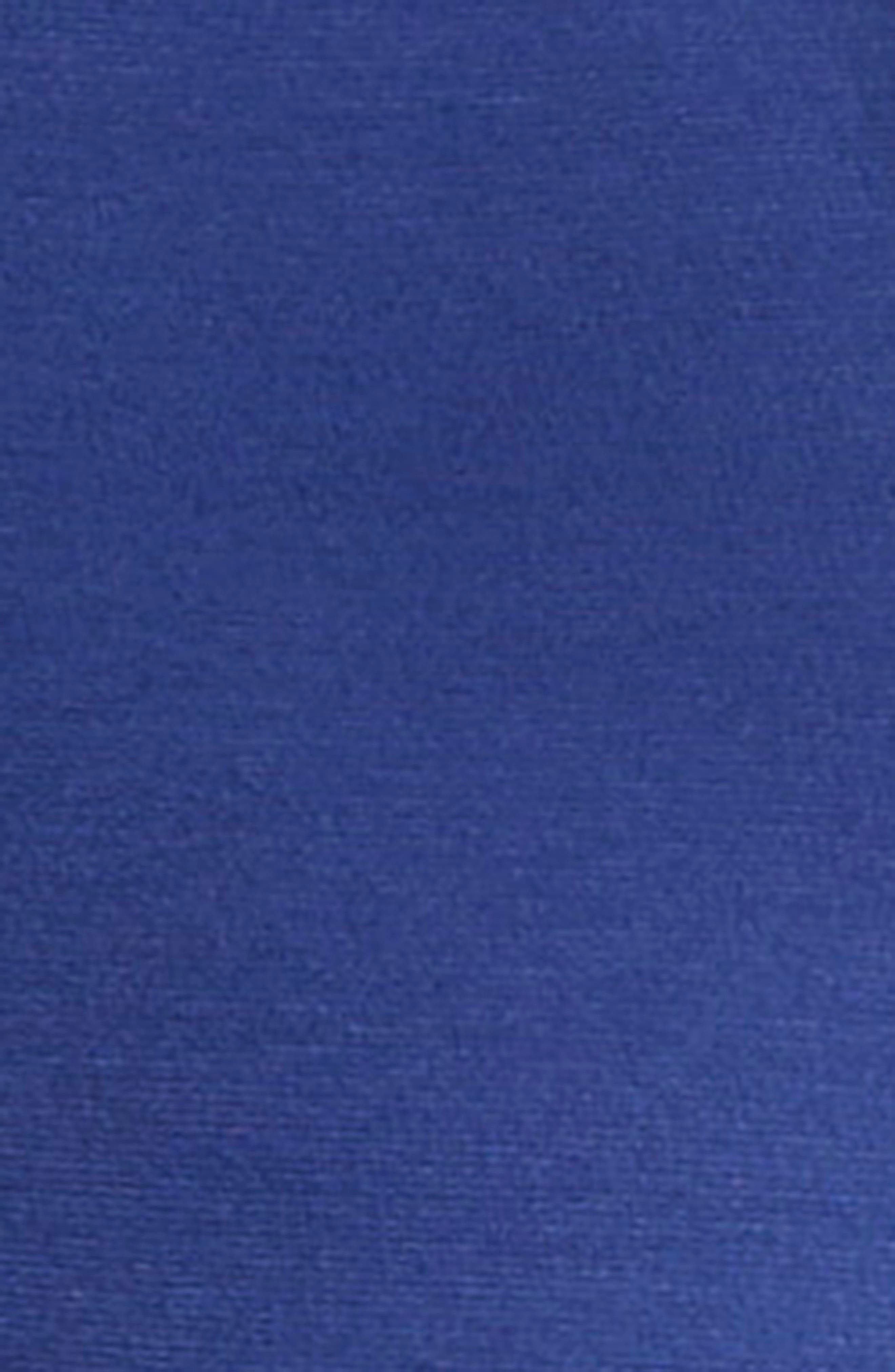 Emporio Armani Punto Milano Gathered Waist Long Sleeve Maxi Dress in Cobalt Blue at Nordstrom - 6