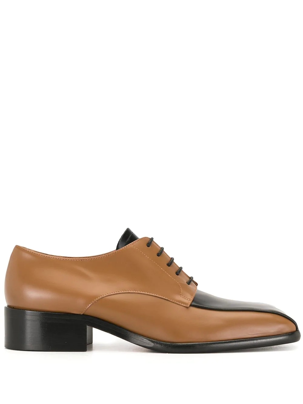 Cordovan two-tone lace-up shoes - 1