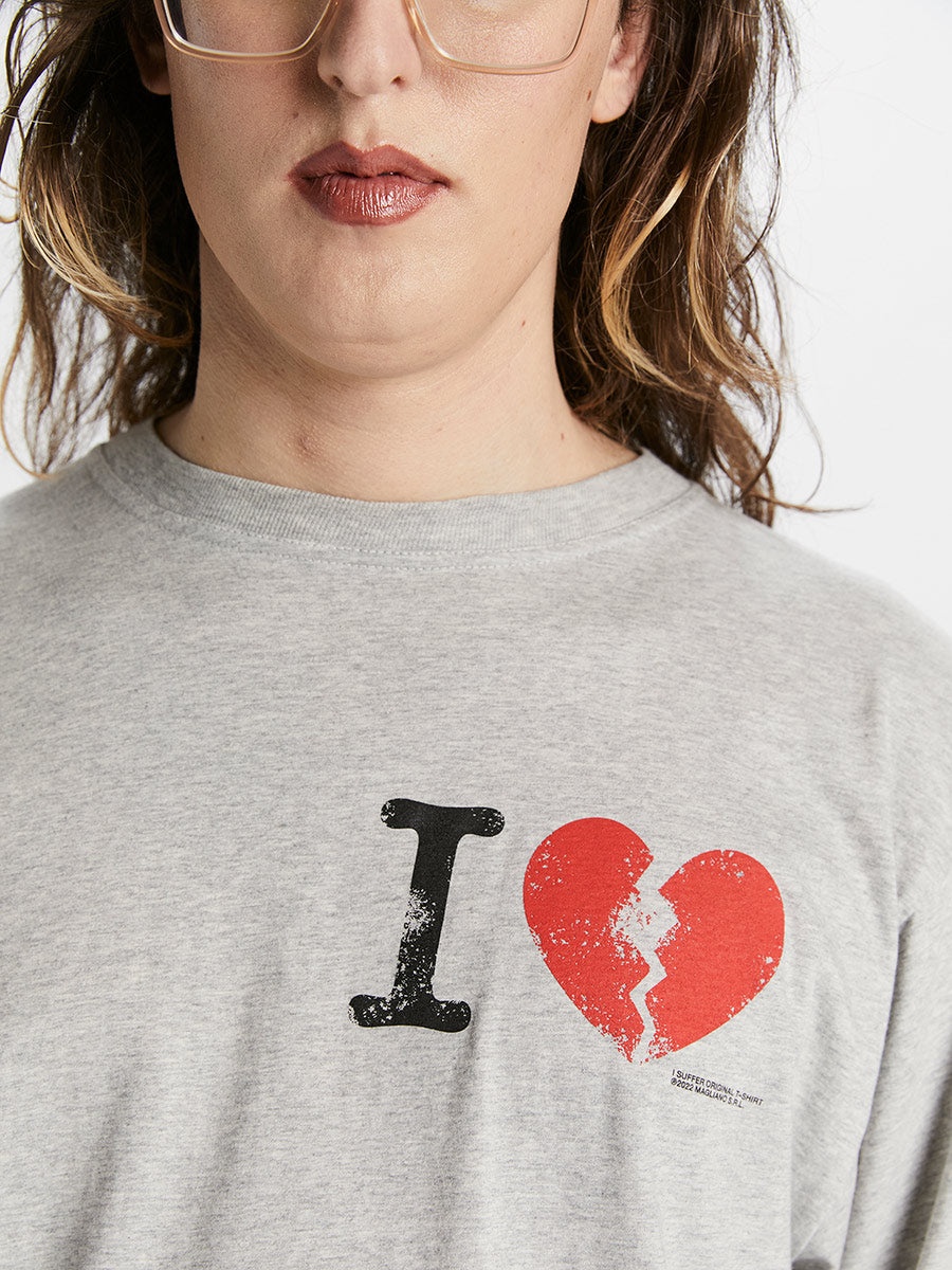 I Suffer Long Sleeve Light Grey - 4
