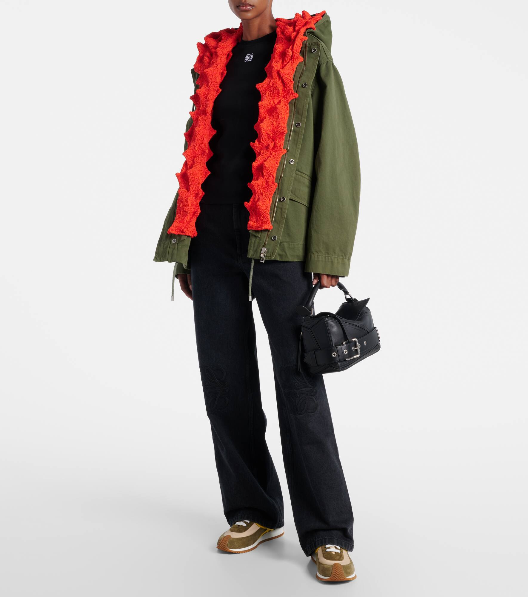 Cotton canvas vest and jacket set - 2