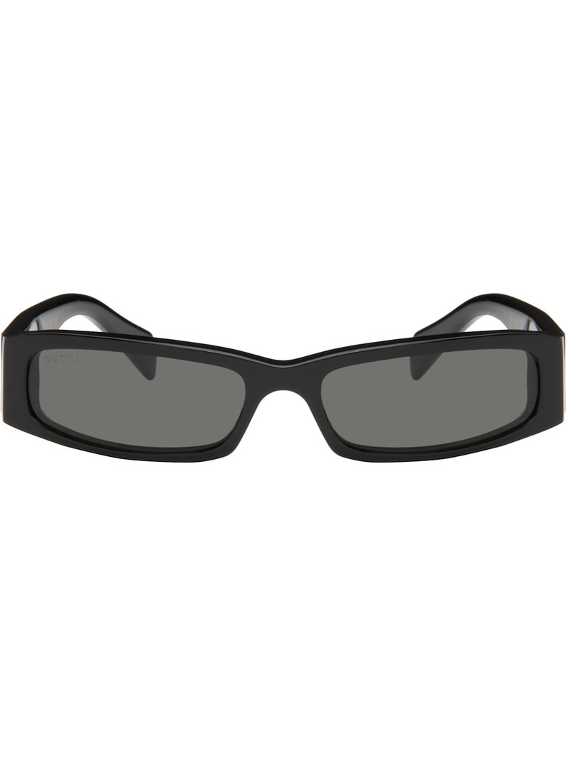 Black Rectangular Squared Sunglasses 1