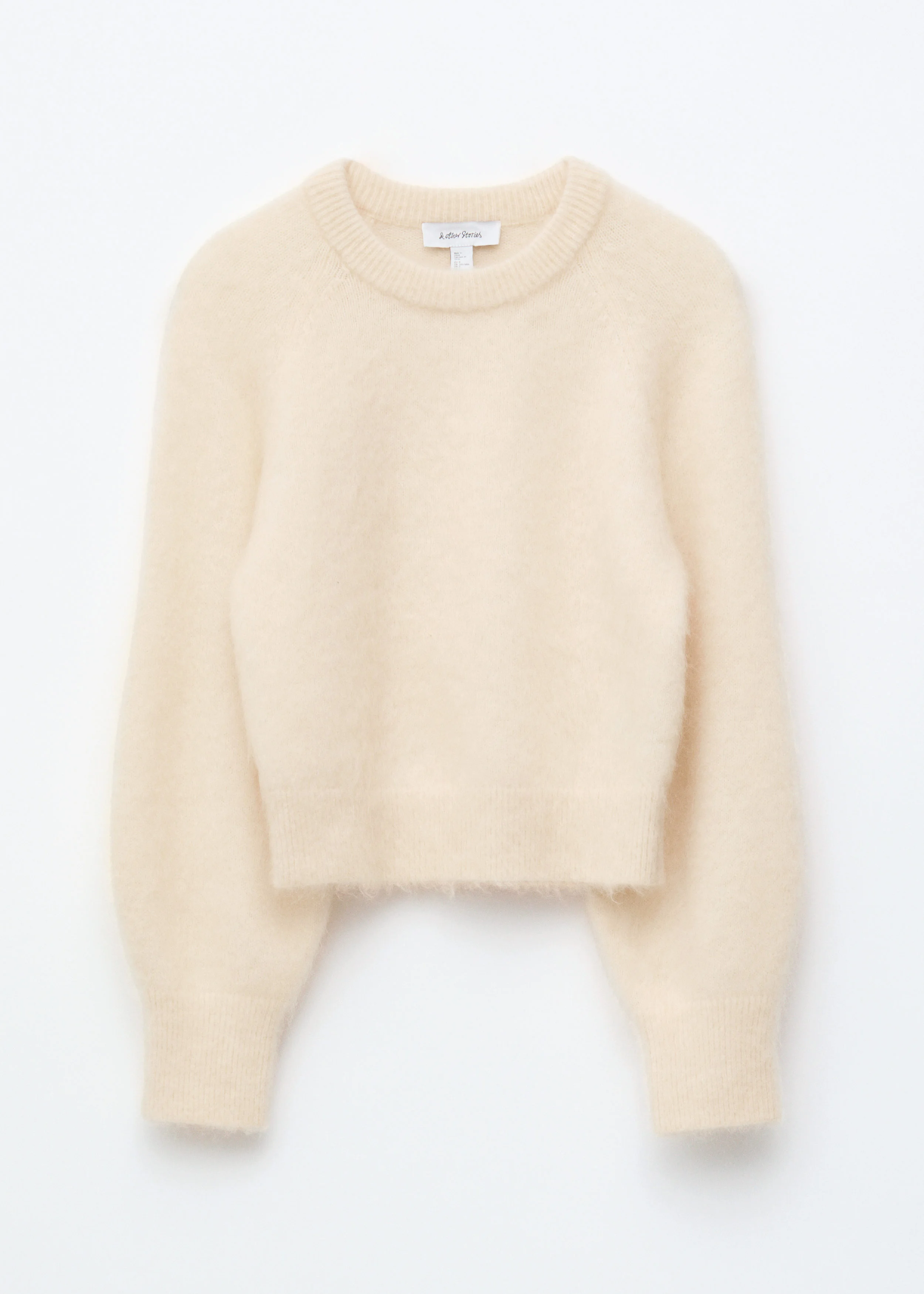 Mohair-Blend Balloon-Sleeve Jumper - 1