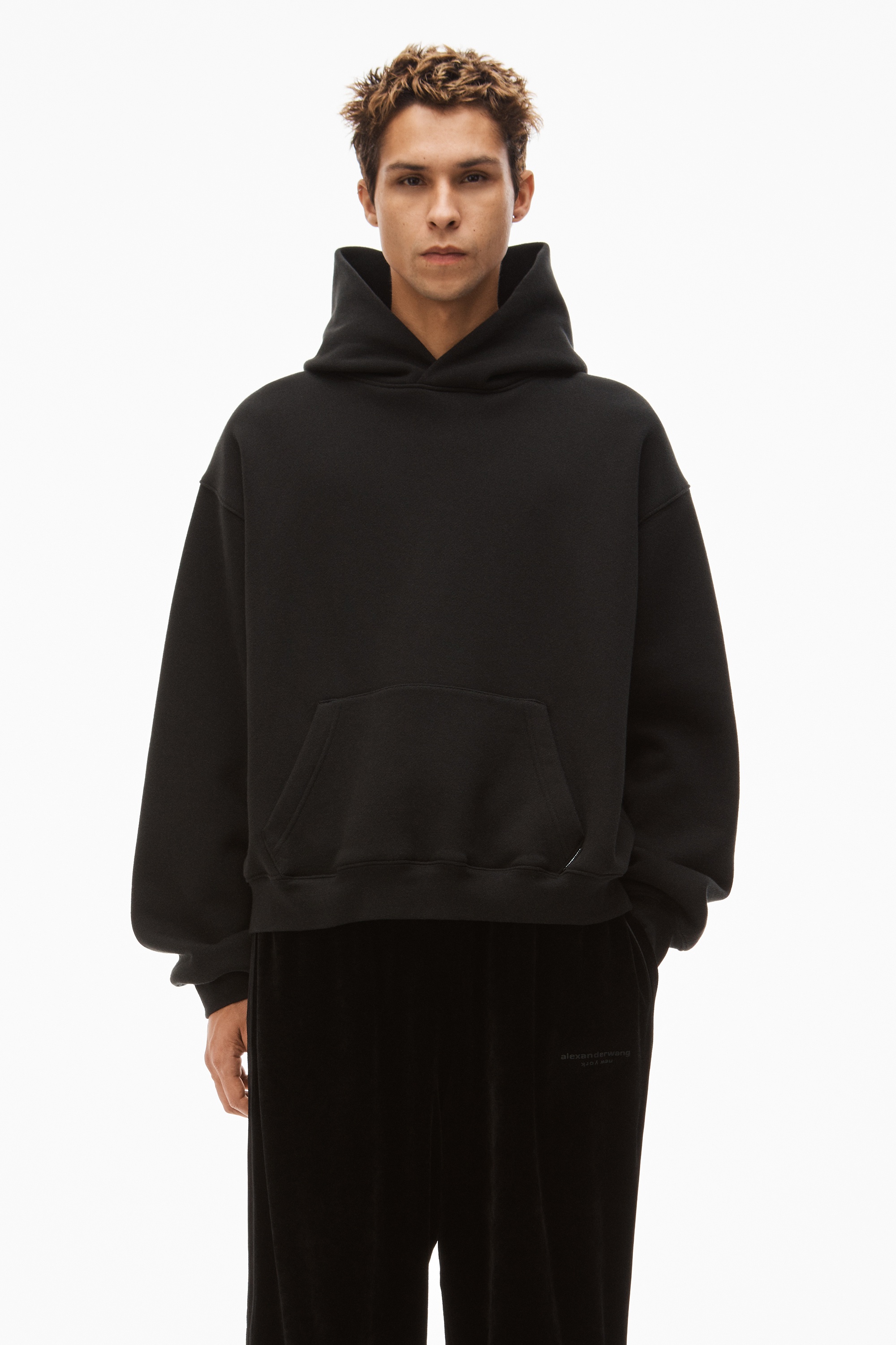 TRACK PANT IN CRUSHED VELOUR - 4