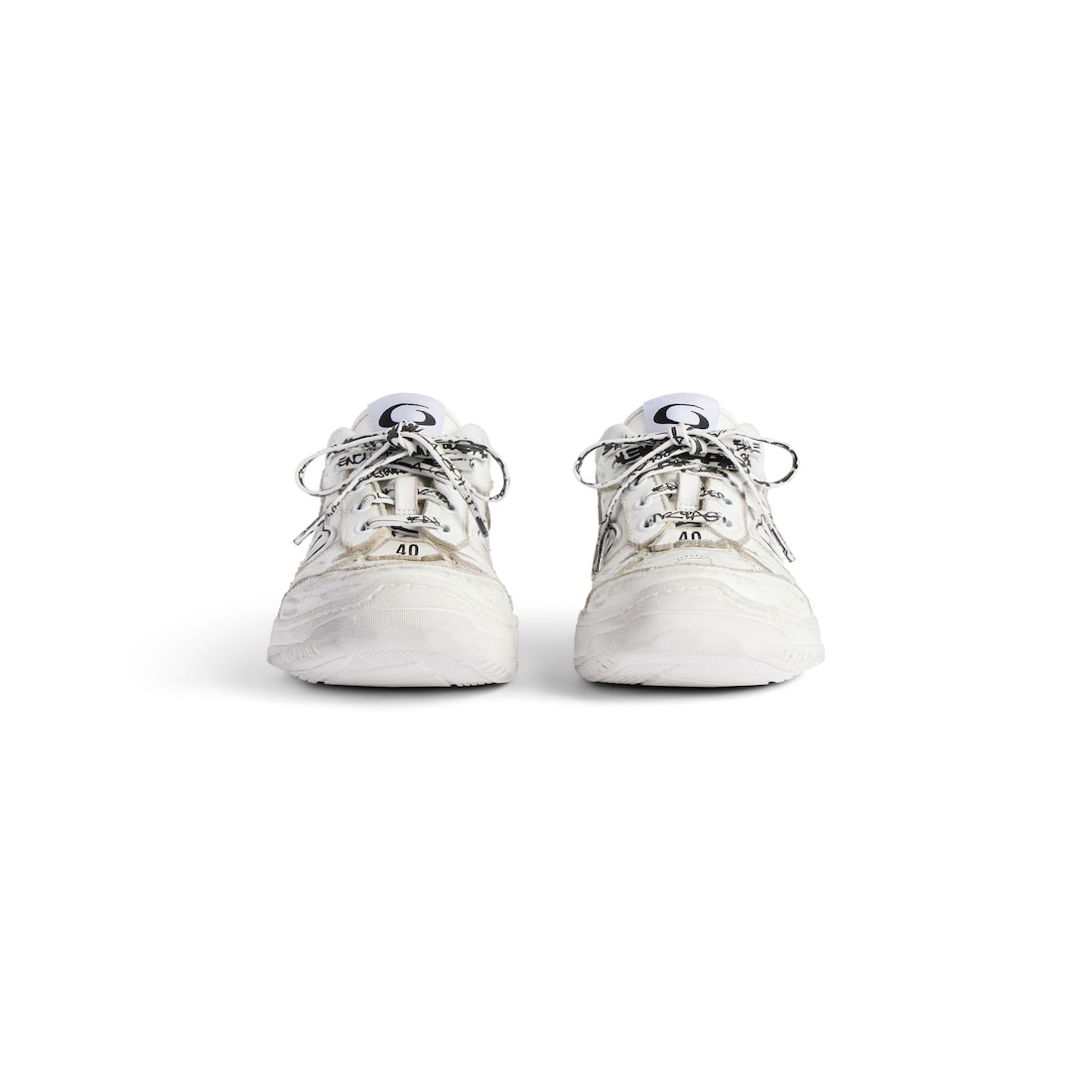 Women's Hamptons Medium Worn-out Sneaker in White - 3