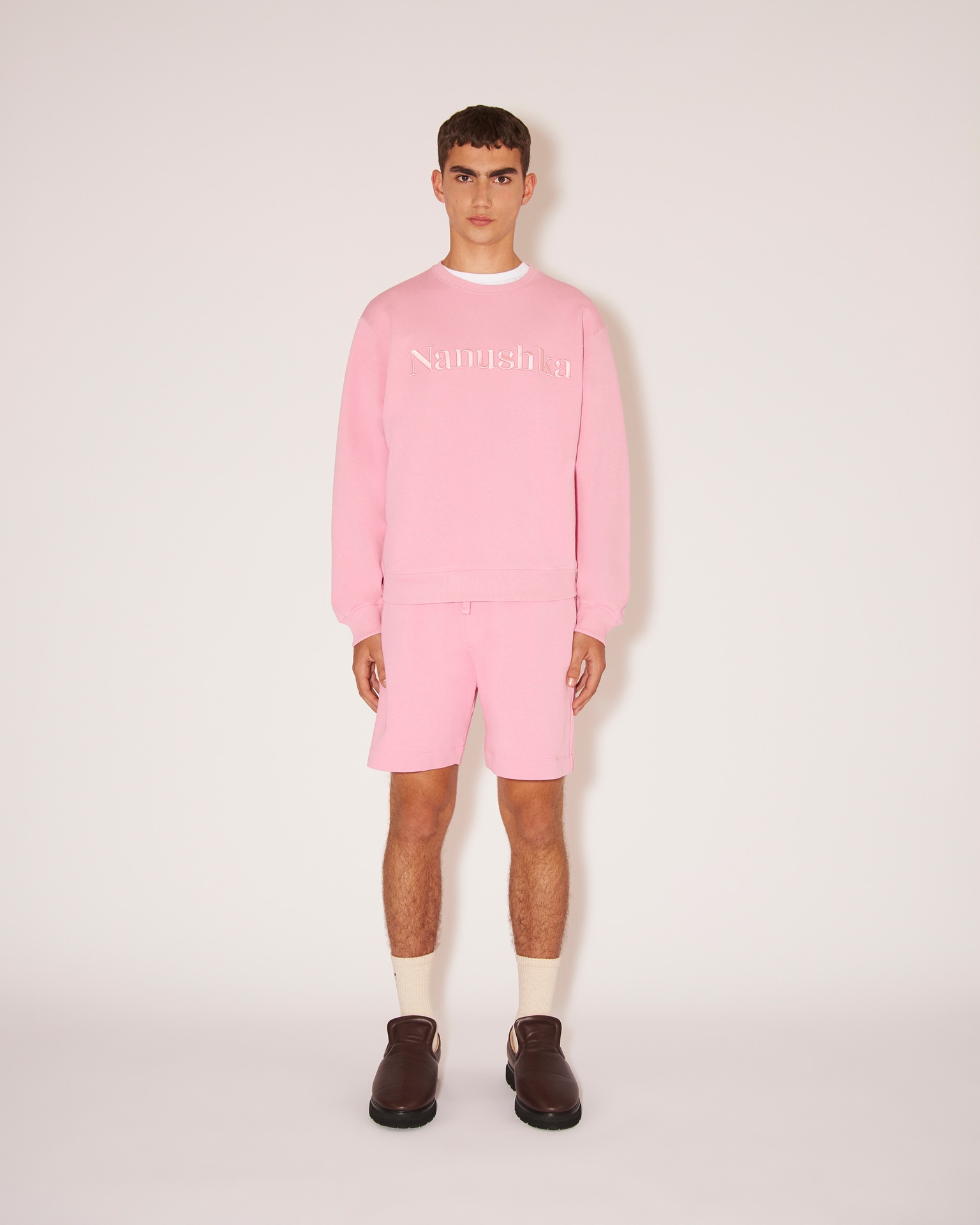 REMY - Organic cotton logo sweatshirt - Pink - 3