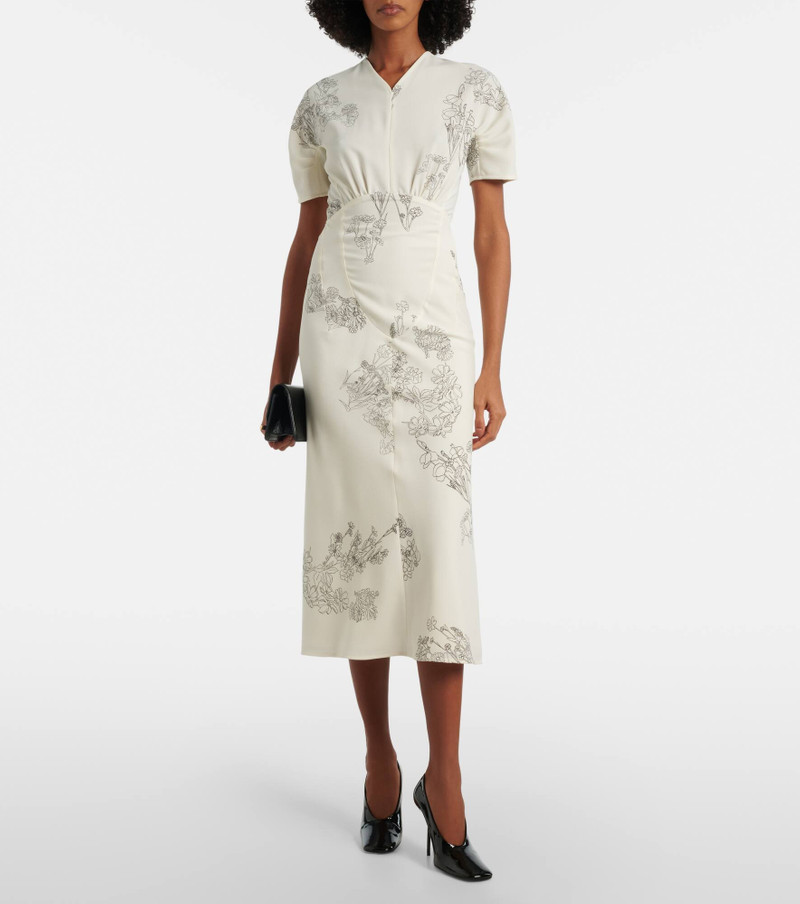 Victoria Beckham Floral midi dress outlook