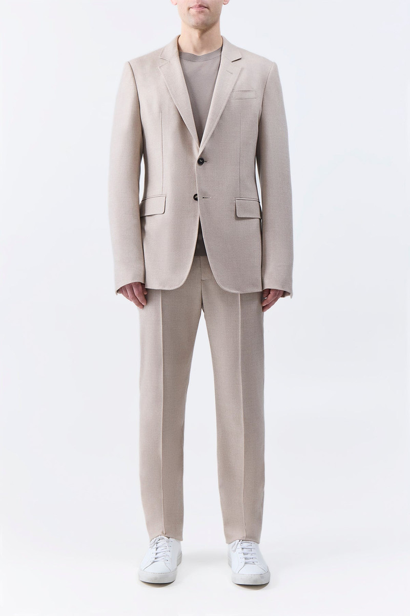 GABRIELA HEARST Sebastian Pant in Camel Virgin Wool Cashmere Flannel outlook