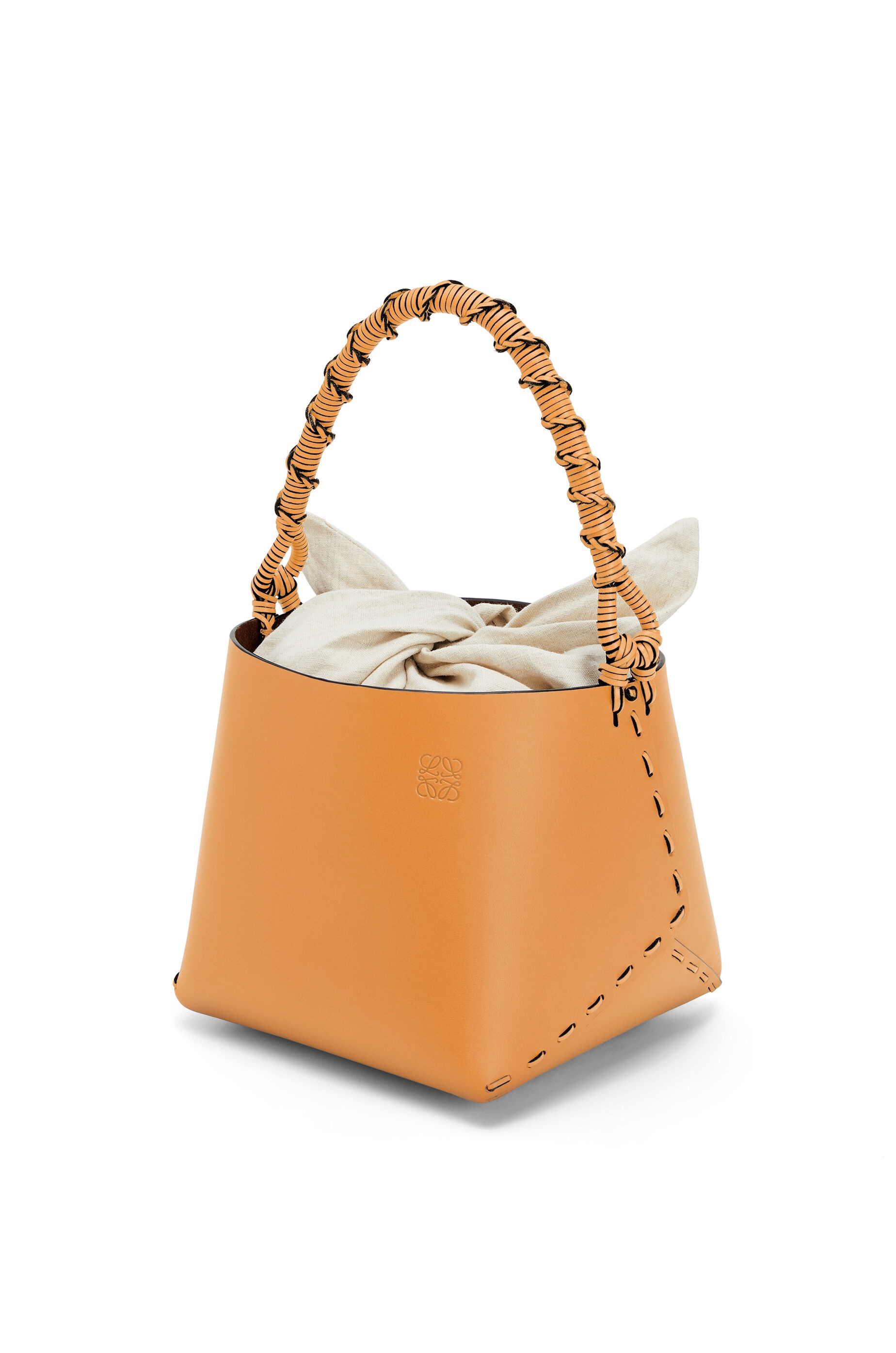 Bucket square bag in calfskin - 1