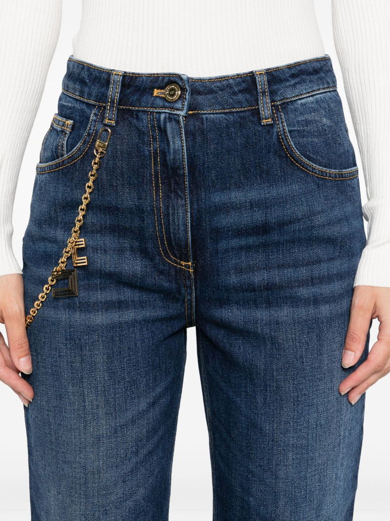chain-embellished jeans 5