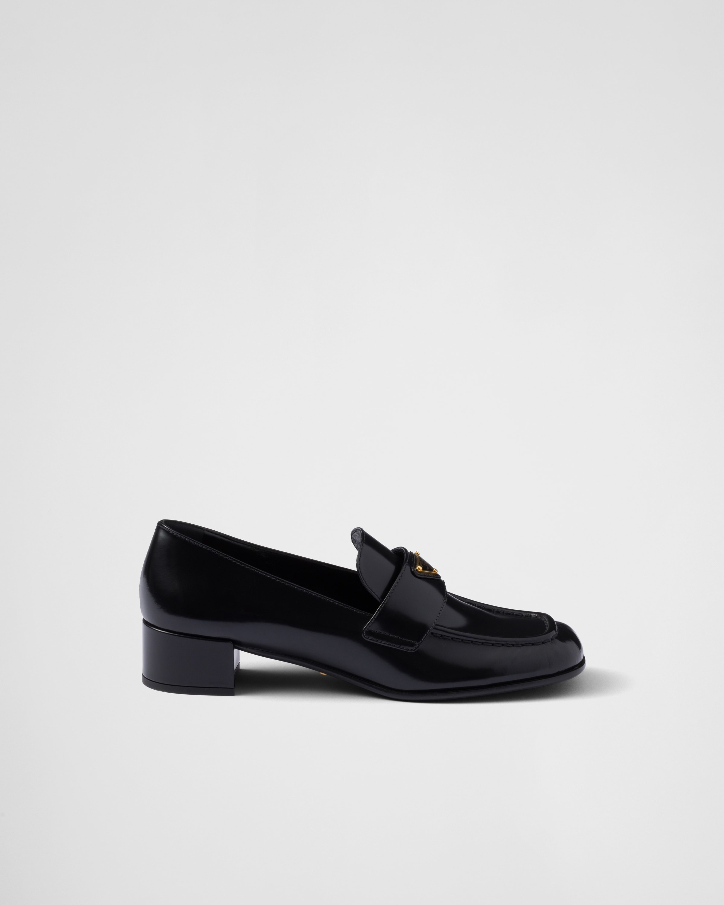 Brushed leather loafers - 2