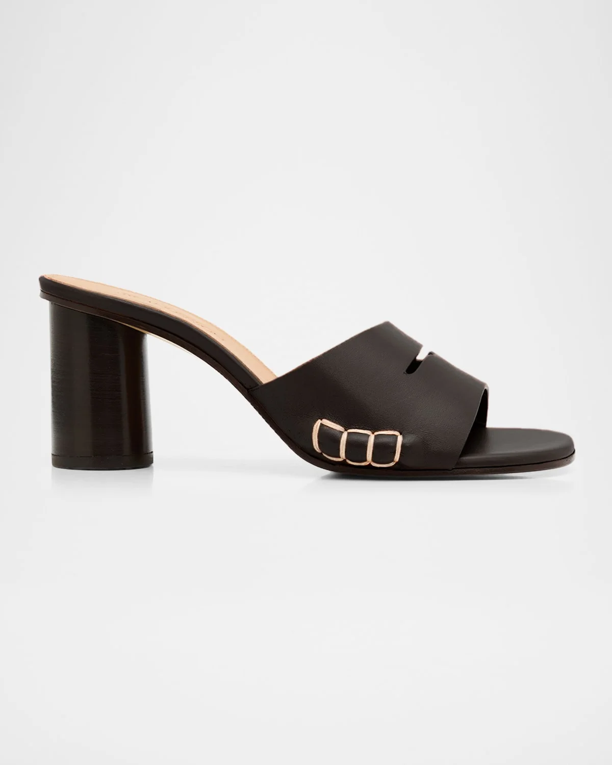 Leather Loafer-Inspired Mule Sandals - 1