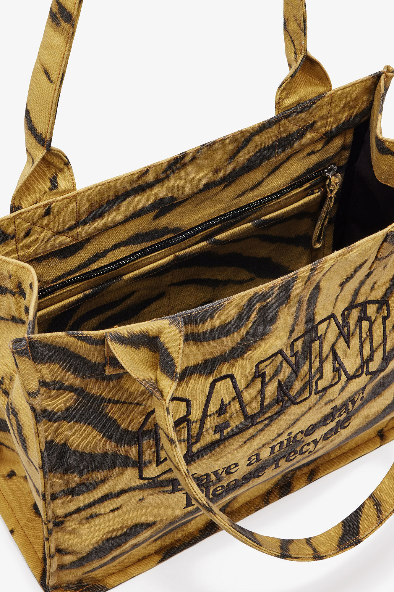 ZEBRA PRINT LARGE TOTE - 3