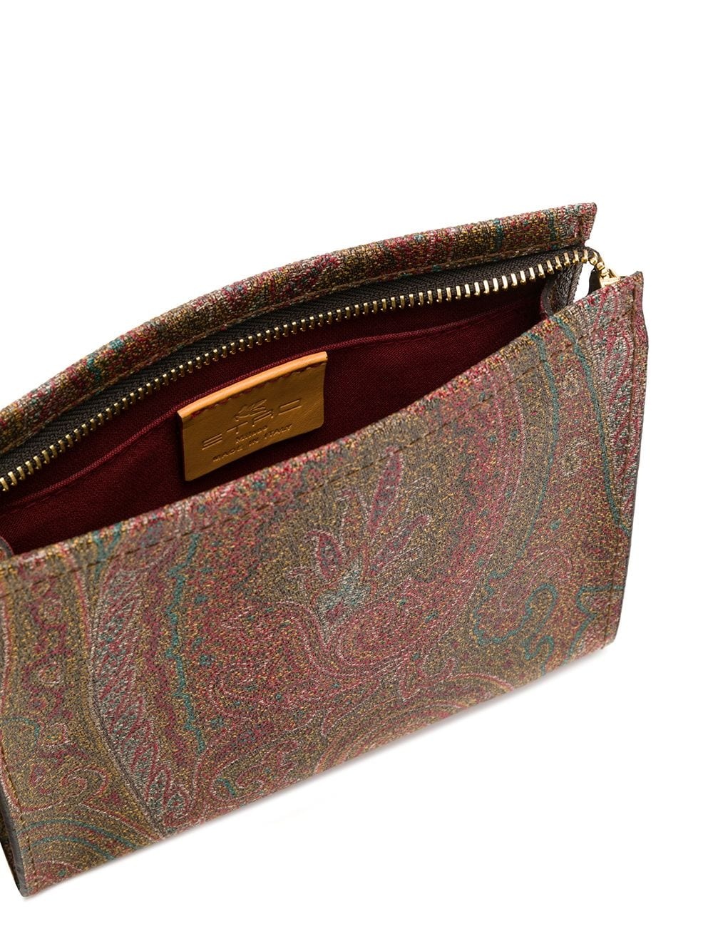 paisley print clutch - 5