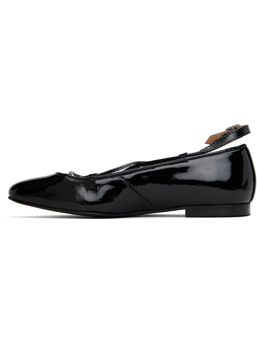 Black Katie Ballerina Flats - 3
