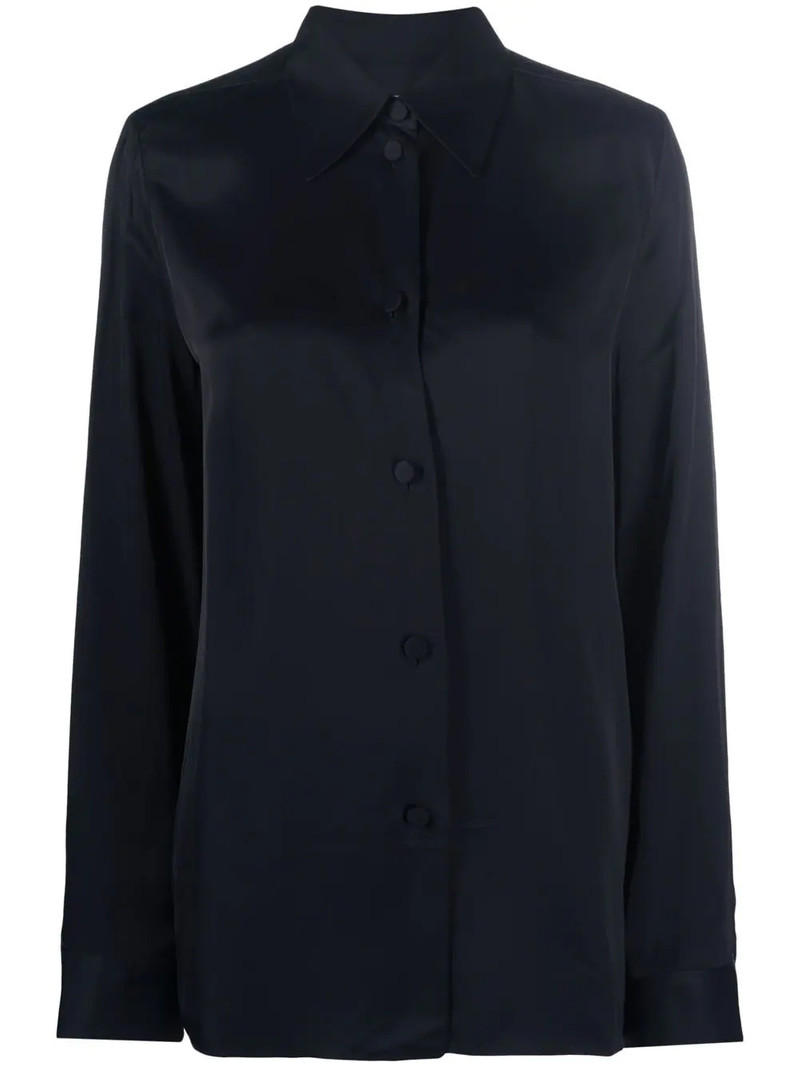 classic collar buttoned blouse 1
