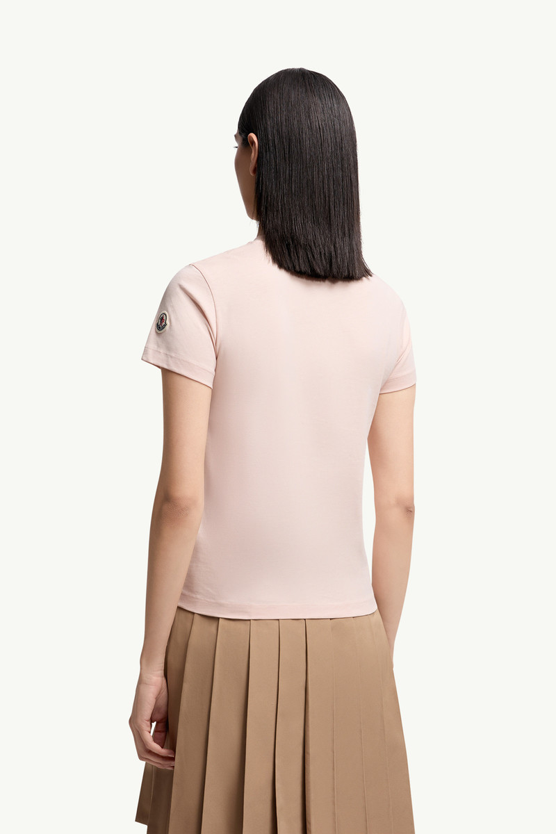 Beaded Logo Cotton T-Shirt 5