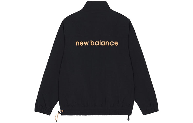 New Balance Men's New Balance Logo Printing Half Zipper Sports Jacket Black AMJ13359-BK - 2