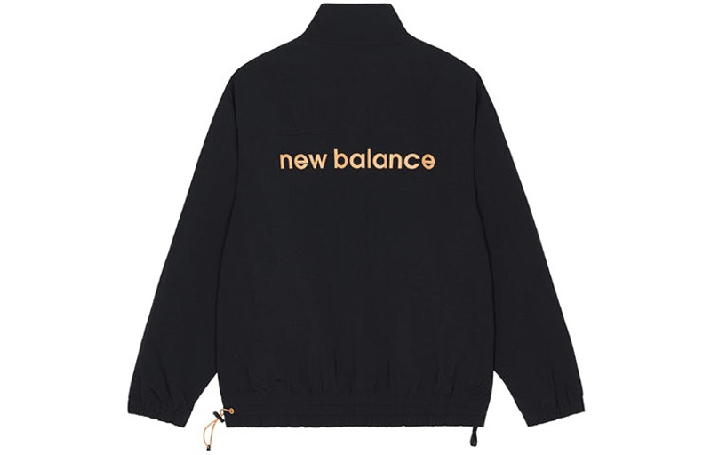 New Balance New Balance Men's New Balance Logo Printing Half Zipper Sports Jacket Black AMJ13359-BK outlook