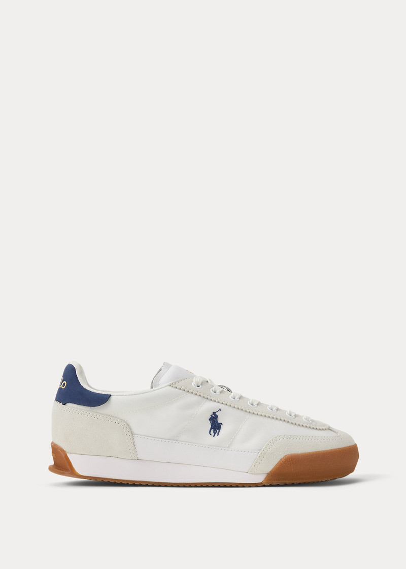 Leather-Suede Low-Top Sneaker 1