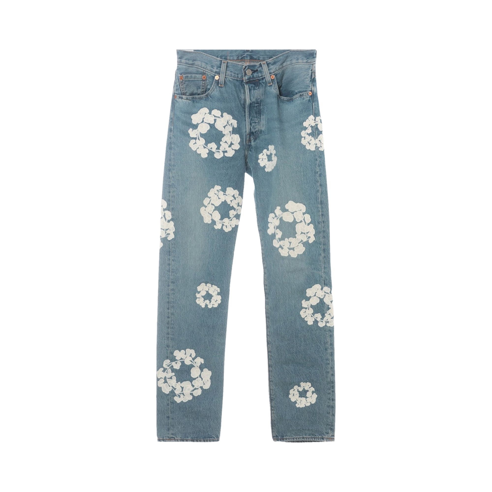 Levi's x Denim Tears Logo Japan Embroidered Denim Jeans 'Blue' - 1