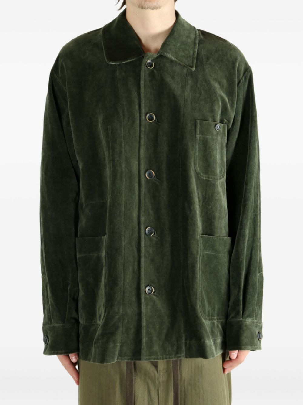 Jinn patch-pocket shirt jacket - 3