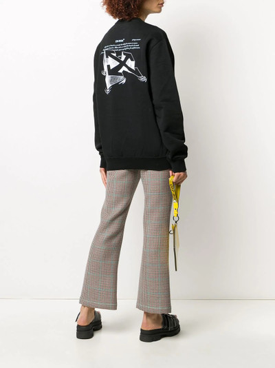 Off-White logo print sweatshirt outlook