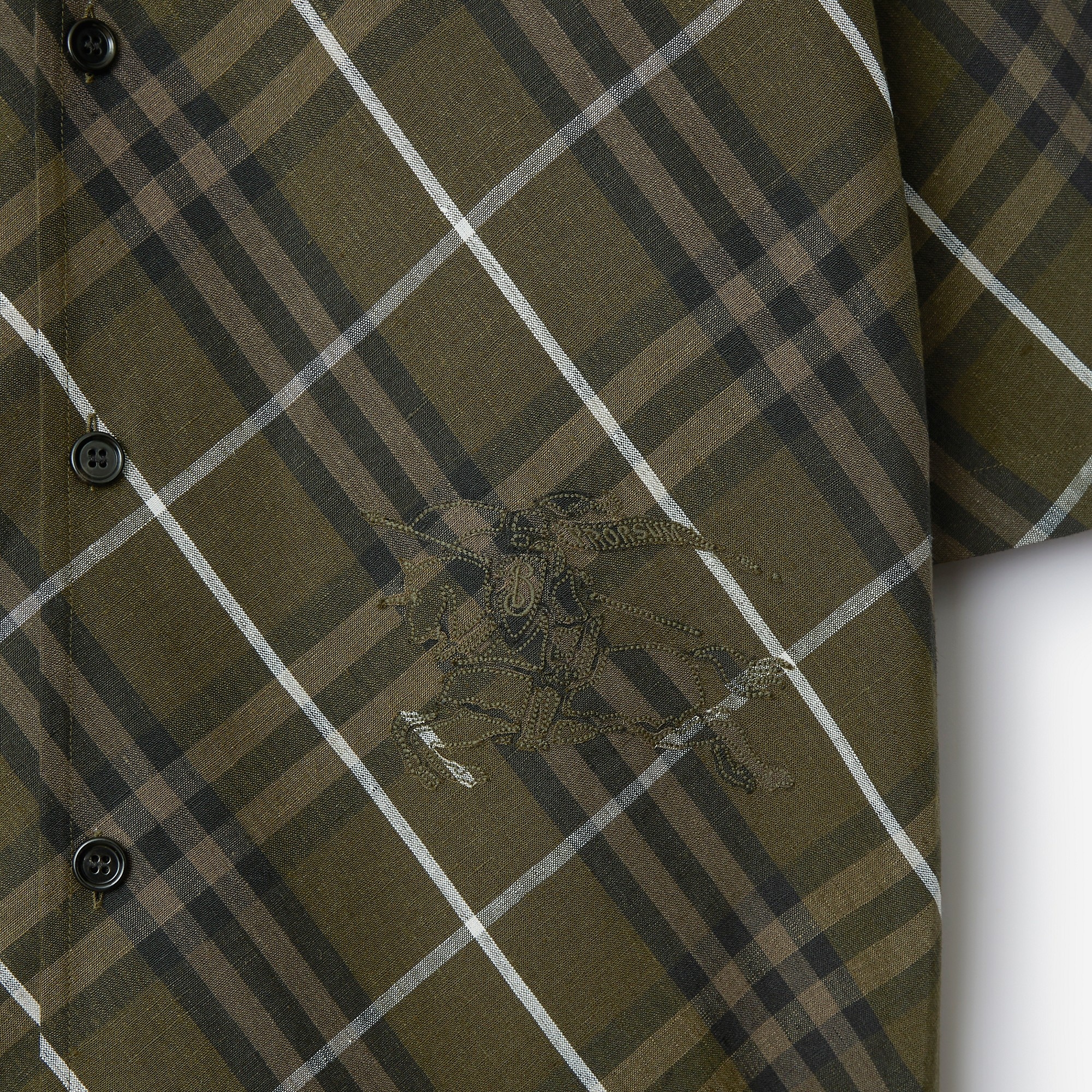 Check Linen Shirt - 5