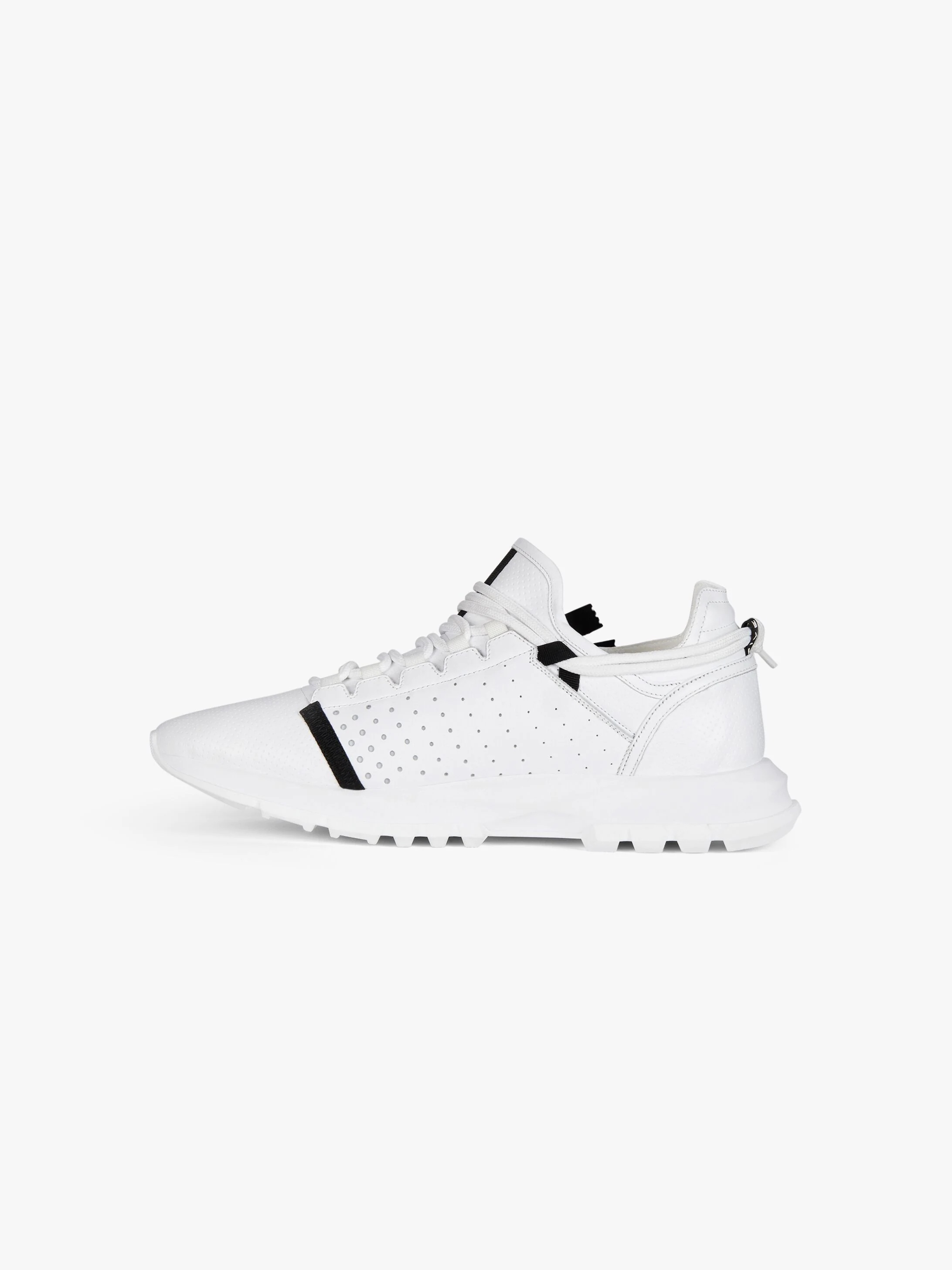 SPECTRE LOW RUNNERS SNEAKERS IN PERFORATED LEATHER WITH ZIP - 3