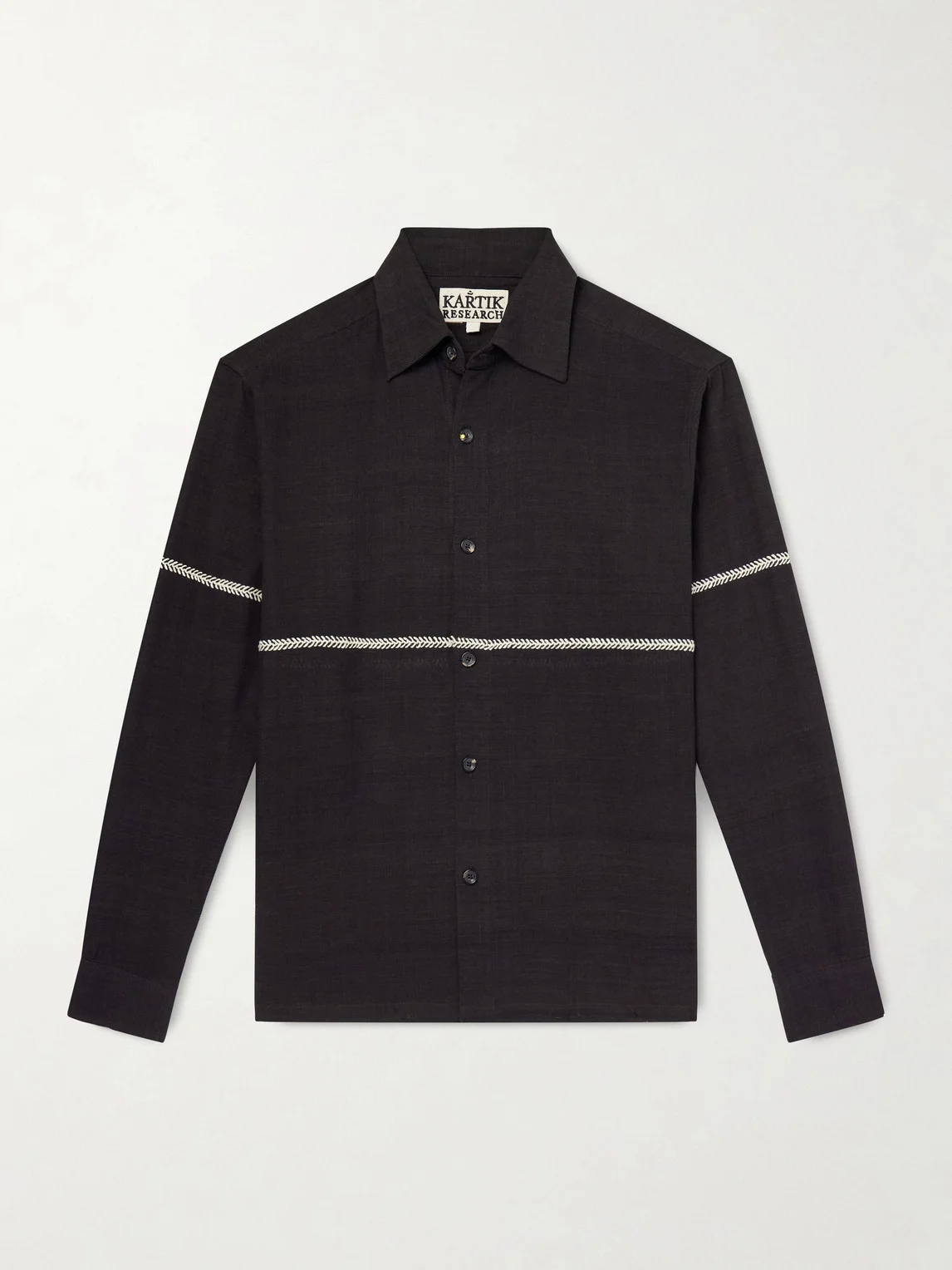 Rabari Embroidered Cotton Shirt - 1