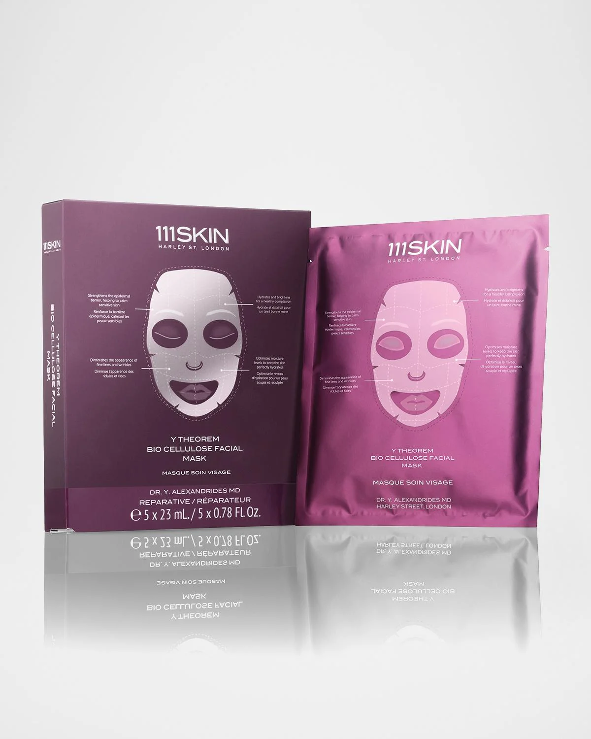 Y Theorem Bio Cellulose Facial Mask Box, 5 Count - 1