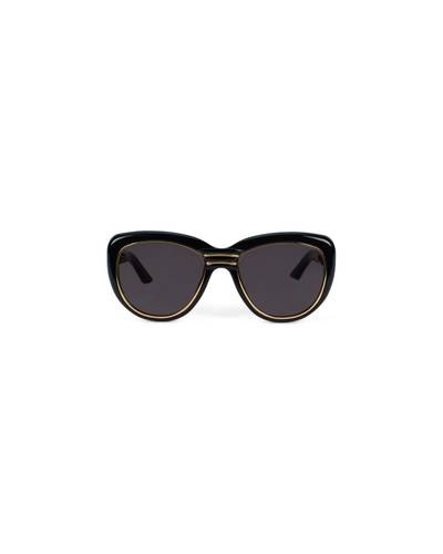 CASABLANCA Black & Gold The Wing Sunglasses outlook