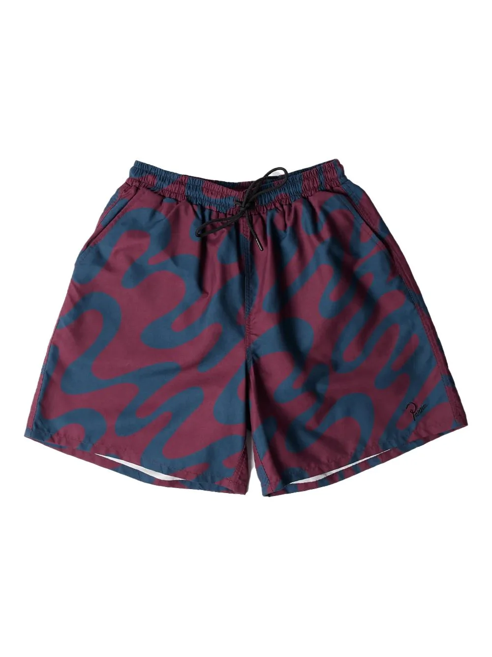 Splashed abstract-print swim shorts - 1