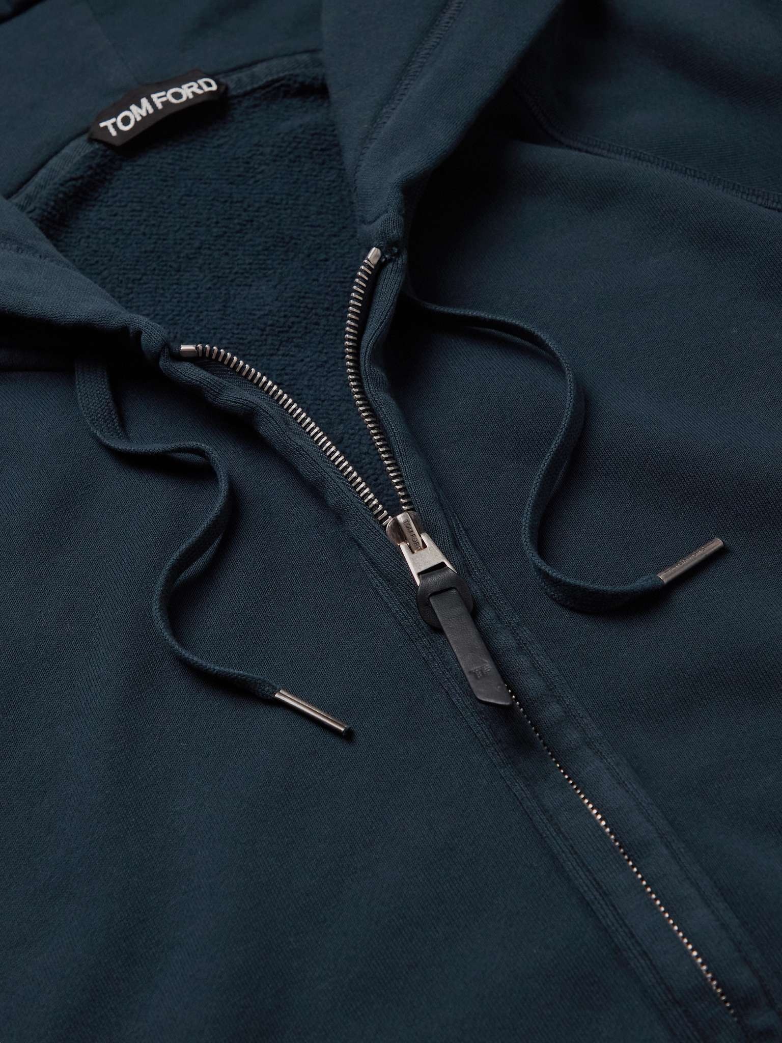 Garment-Dyed Cotton-Jersey Zip-Up Hoodie - 10