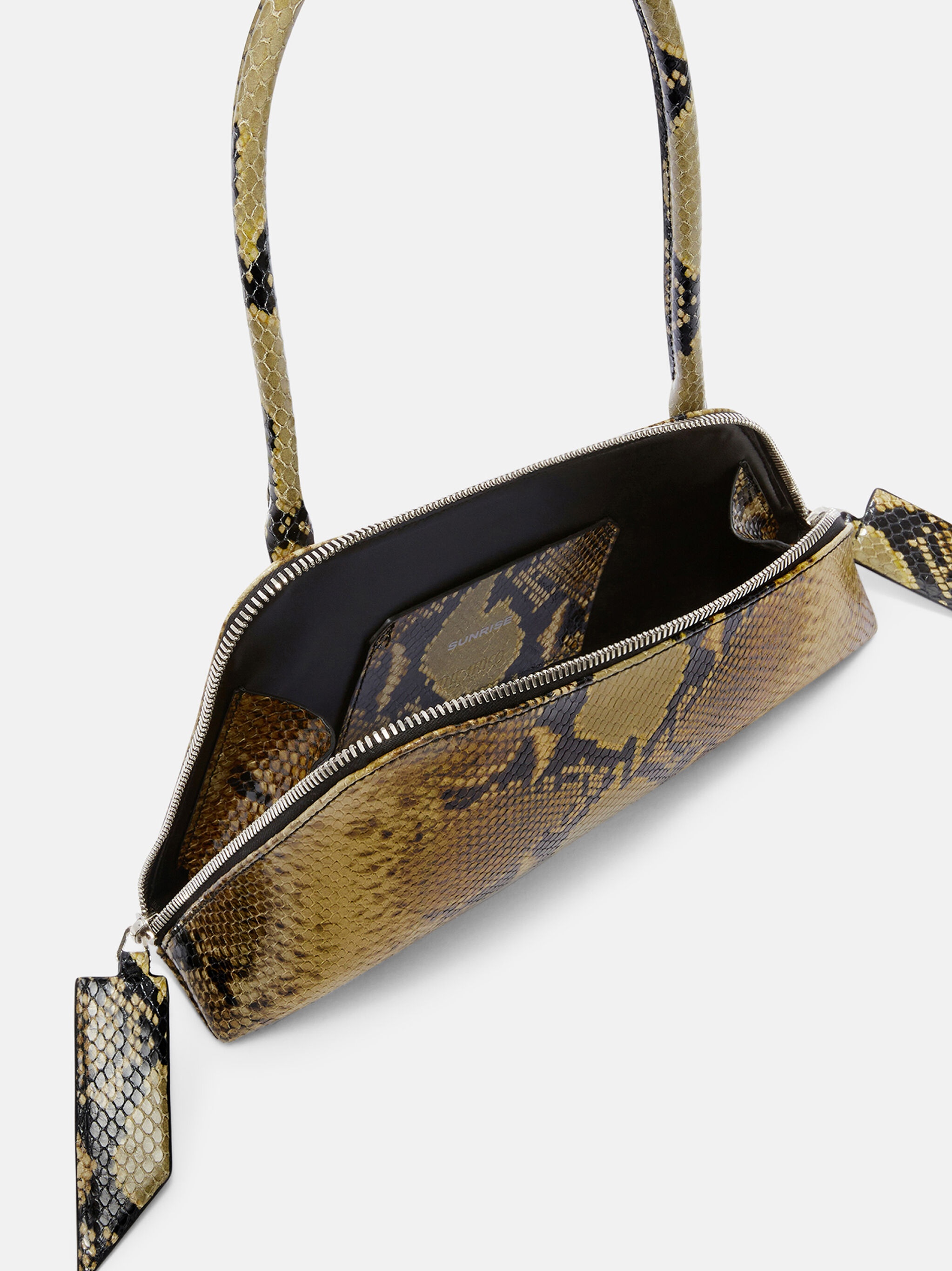 ''SUNRISE'' BLACK AND SAHARA SHOULDER BAG - 4